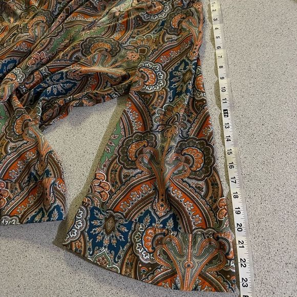 Zara basic paisley bell sleeve tunic Boho Chic - Picture 6 of 8